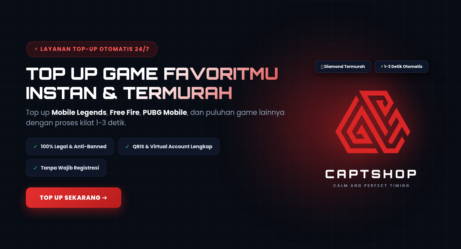 Top Up Game Favoritmu Instan & Termurah